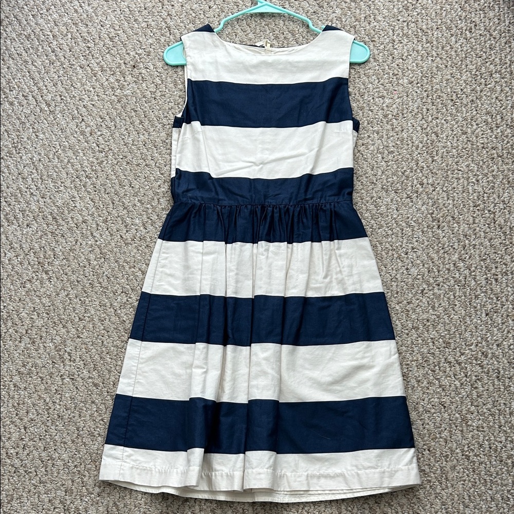 Crewcuts Navy and White Striped girl’s dress